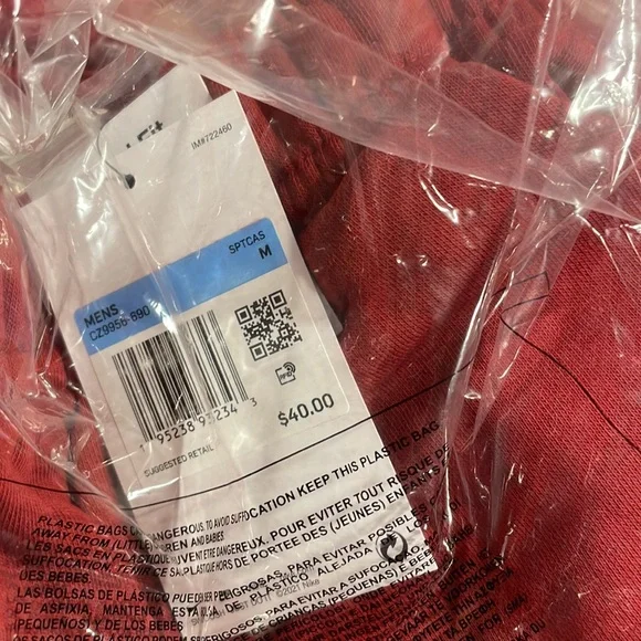 Nike Sportswear Club Fleece Cargo Shorts Mens Red NEW CZ9956-690 - Picture 5 of 6